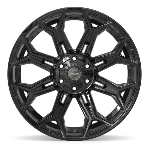 4PLAY 4P83 22x10 6x135 + 6x139.7 - 18et Gloss Black Wheel - Sniper Custom Trucks