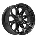 4PLAY 4P83 22x10 6x135 + 6x139.7 -18et Gloss Black Wheel