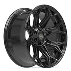 4PLAY 4P83 22x10 6x135 + 6x139.7 -18et Gloss Black Wheel