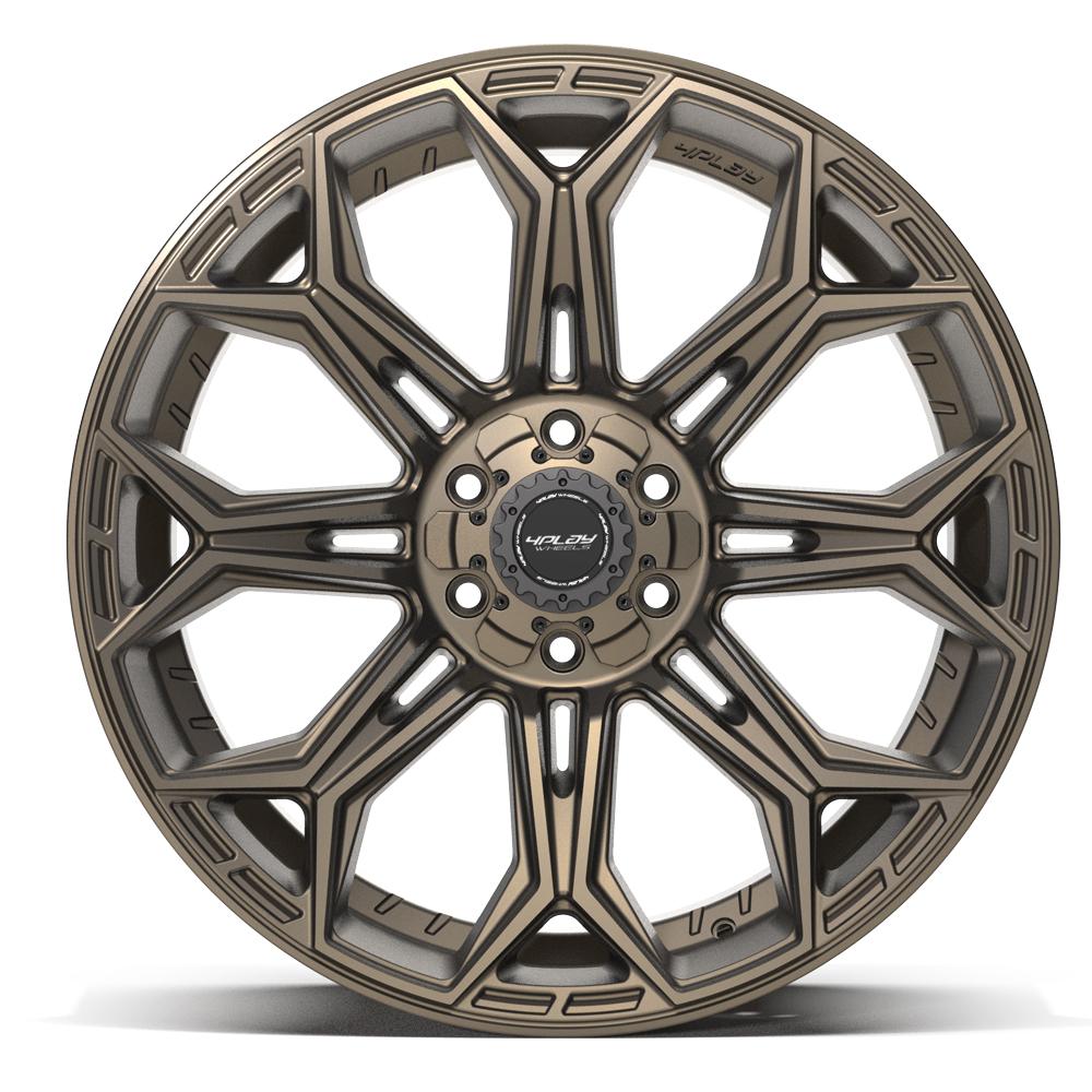 4PLAY 4P83 22x10 6x135 + 6x139.7 -18et Satin Bronze Wheel