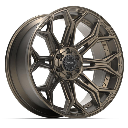 4PLAY 4P83 22x10 6x135 + 6x139.7 - 18et Satin Bronze Wheel - Sniper Custom Trucks