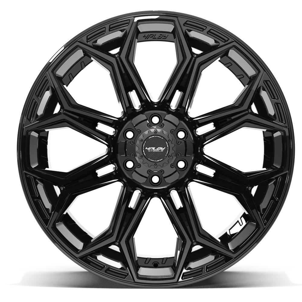 4PLAY 4P83 22x12 6x135 + 6x139.7 -44et Gloss Black Wheel