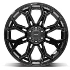 4PLAY 4P83 22x12 6x135 + 6x139.7 -44et Gloss Black Wheel