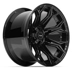 4PLAY 4P83 22x12 6x135 + 6x139.7 -44et Gloss Black Wheel