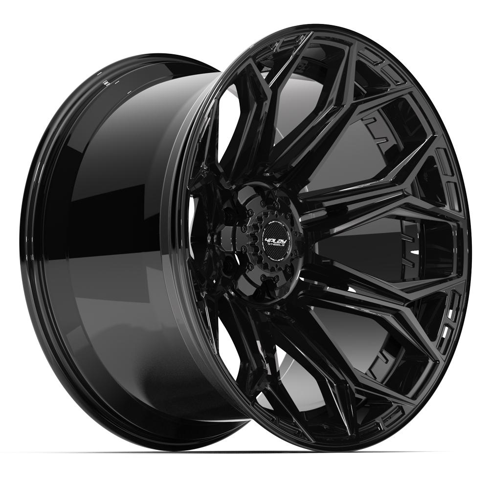 4PLAY 4P83 22x12 6x135 + 6x139.7 -44et Gloss Black Wheel