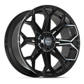 4PLAY 4P83 24x10 6x135 + 6x139.7 18et Gloss Black Wheel