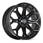 4PLAY 4P83 24x10 6x135 + 6x139.7 18et Gloss Black Wheel