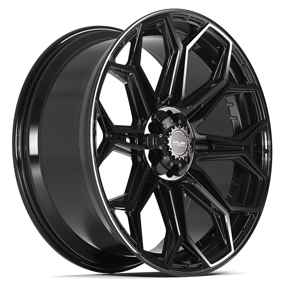 4PLAY 4P83 24x10 6x135 + 6x139.7 18et Gloss Black Wheel