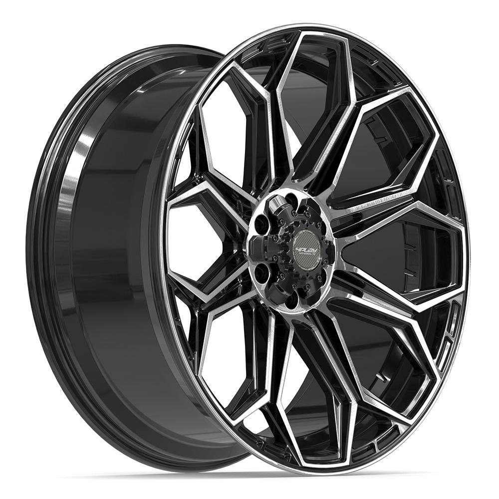 4PLAY 4P83 24x10 6x135 + 6x139.7 18et Gloss Black Brushed with Tinted Clear Wheel