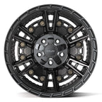 4PLAY 4PS01 17x9 5x127 + 5x139.7 -6et Satin Black Wheel