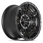 4PLAY 4PS01 17x9 5x127 + 5x139.7 -6et Satin Black Wheel