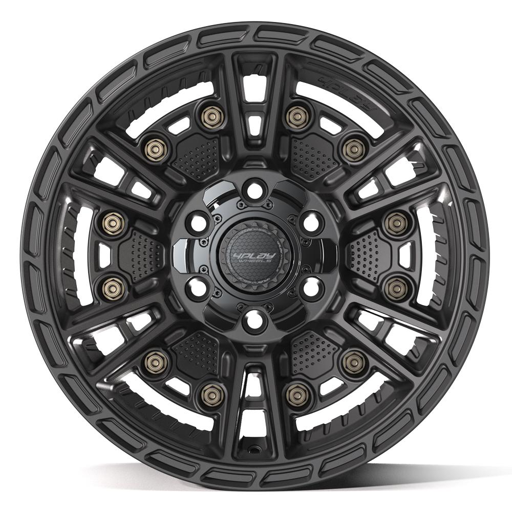 4PLAY 4PS01 17x9 6x135 + 6x139.7 -6et Satin Black Wheel