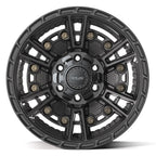 4PLAY 4PS01 17x9 6x135 + 6x139.7 -6et Satin Black Wheel