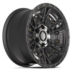 4PLAY 4PS01 17x9 6x135 + 6x139.7 -6et Satin Black Wheel