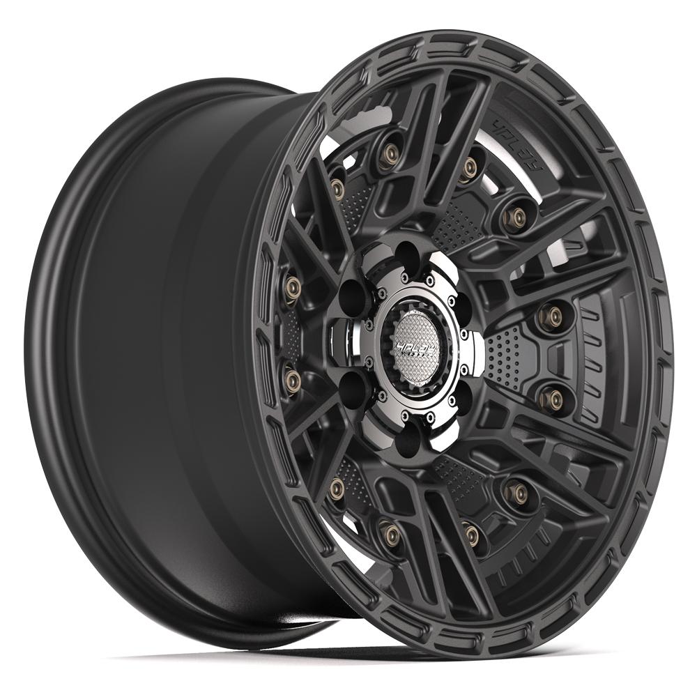 4PLAY 4PS01 17x9 6x135 + 6x139.7 -6et Satin Black Wheel