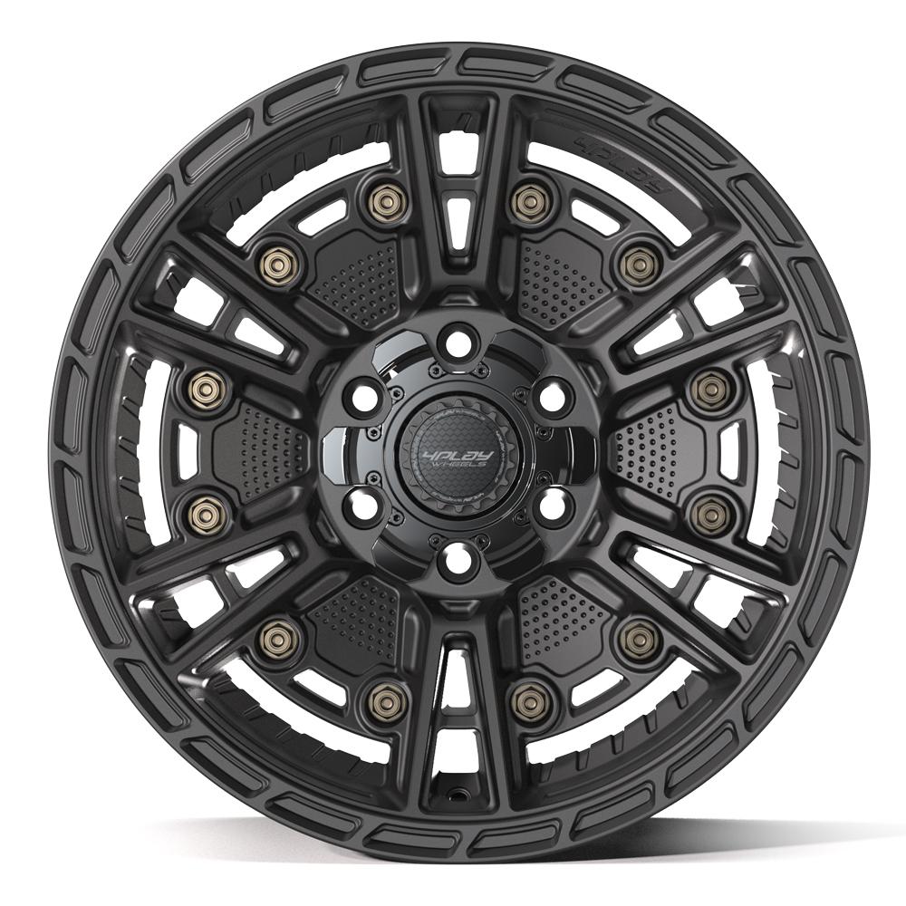 4PLAY 4PS01 18x9 6x135 + 6x139.7 -6et Satin Black Wheel