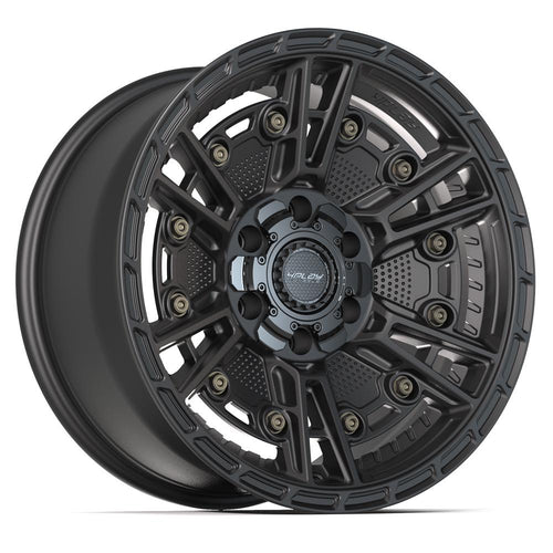 4PLAY 4PS01 18x9 6x135 + 6x139.7 - 6et Satin Black Wheel - Sniper Custom Trucks