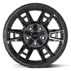 4PLAY 4PS20 17x9 5x127 + 5x139.7 -6et Satin Black Wheel