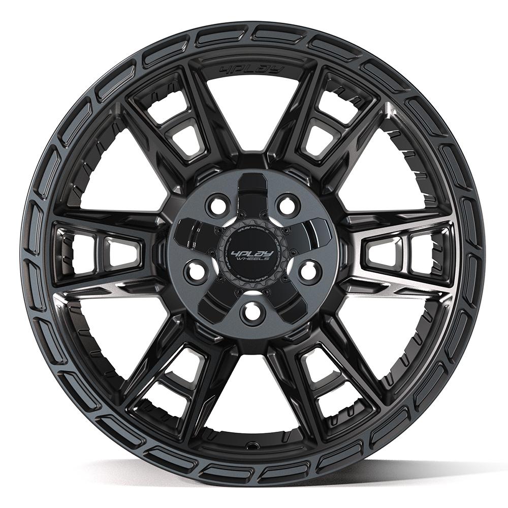 4PLAY 4PS20 17x9 5x127 + 5x139.7 -6et Satin Black Wheel