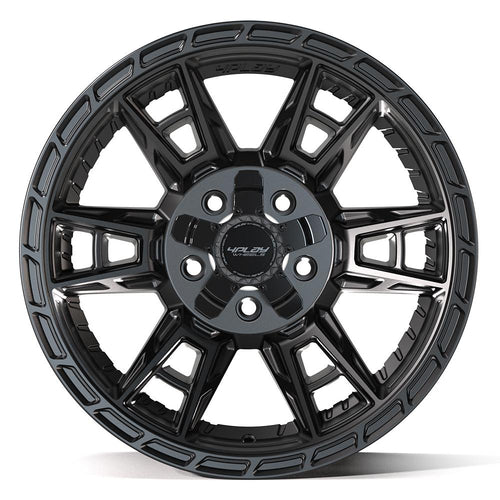 4PLAY 4PS20 17x9 5x127 + 5x139.7 - 6et Satin Black Wheel - Sniper Custom Trucks