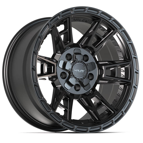 4PLAY 4PS20 17x9 5x127 + 5x139.7 - 6et Satin Black Wheel - Sniper Custom Trucks