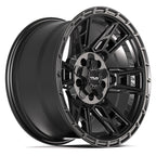 4PLAY 4PS20 17x9 5x127 + 5x139.7 -6et Satin Black Wheel