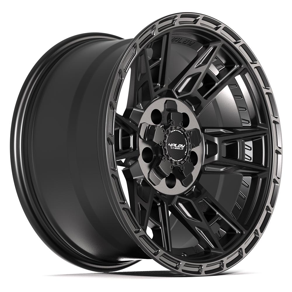 4PLAY 4PS20 17x9 5x127 + 5x139.7 -6et Satin Black Wheel