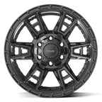 4PLAY 4PS20 17x9 6x135 + 6x139.7 18et Satin Black Wheel