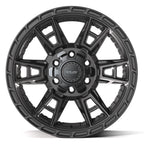 4PLAY 4PS20 17x9 6x135 + 6x139.7 -6et Satin Black Wheel