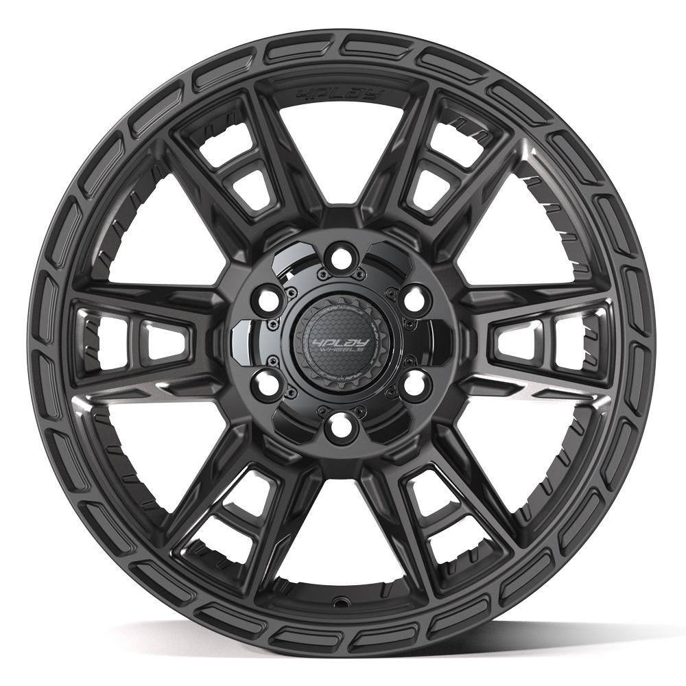 4PLAY 4PS20 17x9 6x135 + 6x139.7 -6et Satin Black Wheel
