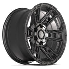 4PLAY 4PS20 17x9 6x135 + 6x139.7 -6et Satin Black Wheel