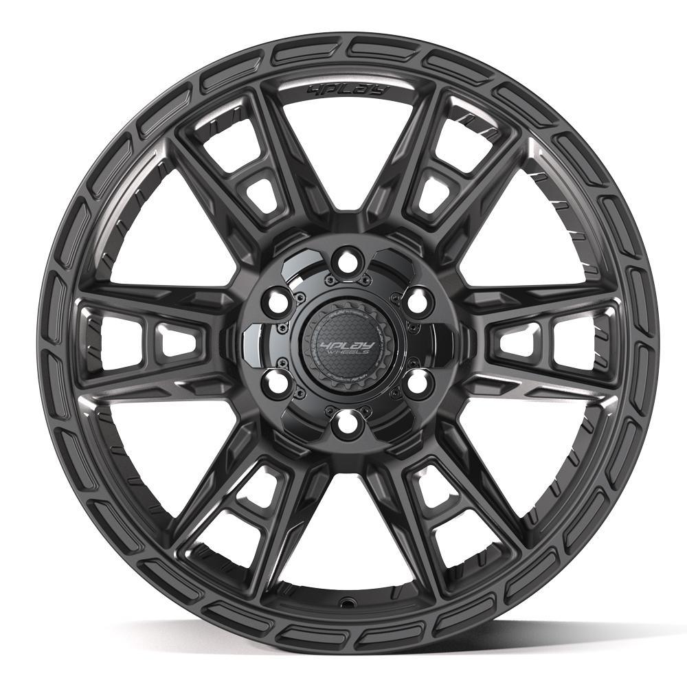 4PLAY 4PS20 18x9 6x135 + 6x139.7 18et Satin Black Wheel