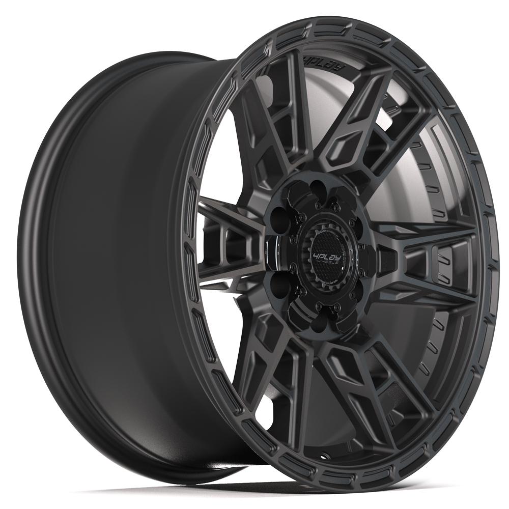 4PLAY 4PS20 18x9 6x135 + 6x139.7 18et Satin Black Wheel