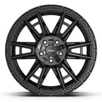 4PLAY 4PS20 20x9 5x127 + 5x139.7 18et Satin Black Wheel