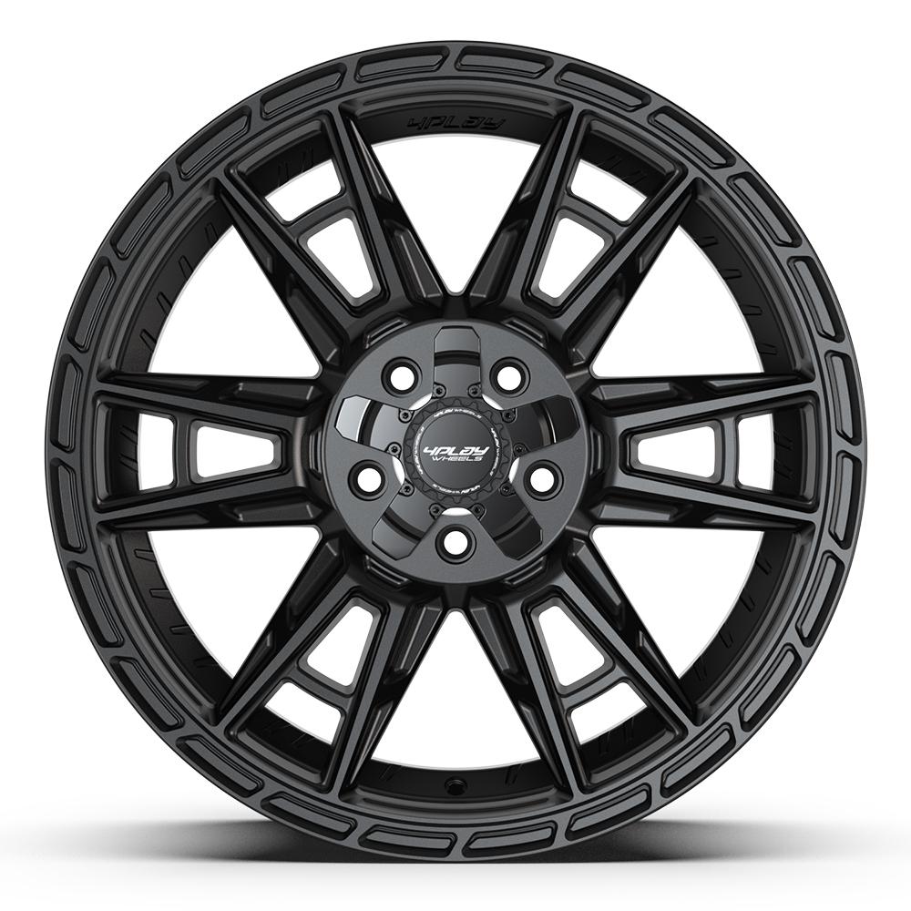 4PLAY 4PS20 20x9 5x127 + 5x139.7 18et Satin Black Wheel