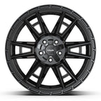 4PLAY 4PS20 20x9 5x127 + 5x139.7 -6et Satin Black Wheel