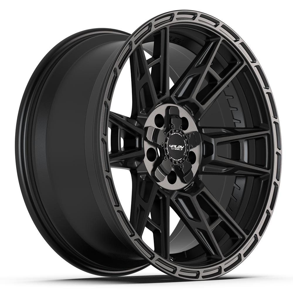 4PLAY 4PS20 20x9 5x127 + 5x139.7 -6et Satin Black Wheel