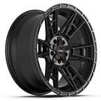 4PLAY 4PS20 20x9 5x127 + 5x139.7 -6et Satin Black Wheel