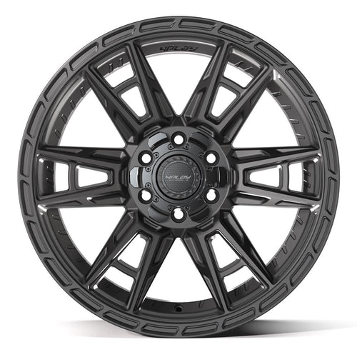 4PLAY 4PS20 20x9 6x135 + 6x139.7 18et Satin Black Wheel - Sniper Custom Trucks