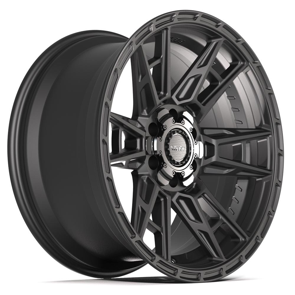 4PLAY 4PS20 20x9 6x135 + 6x139.7 18et Satin Black Wheel