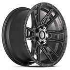 4PLAY 4PS20 20x9 6x135 + 6x139.7 18et Satin Black Wheel