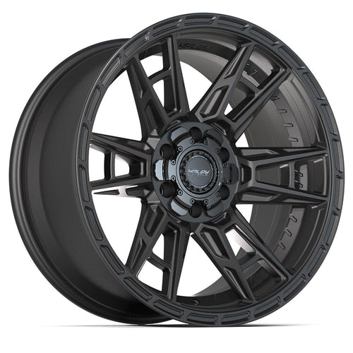 4PLAY 4PS20 20x9 6x135 + 6x139.7 - 6et Satin Black Wheel - Sniper Custom Trucks