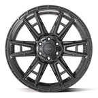 4PLAY 4PS20 22x10 6x135 + 6x139.7 24et Satin Black Wheel