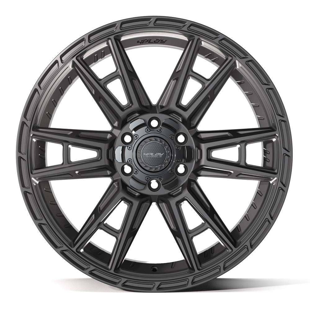 4PLAY 4PS20 22x10 6x135 + 6x139.7 24et Satin Black Wheel