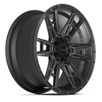 4PLAY 4PS20 22x10 6x135 + 6x139.7 24et Satin Black Wheel