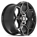 4PLAY 4PS26 18x9 6x135 + 6x139.7 18et Gloss Black Brushed with Tinted Clear Wheel