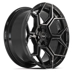 4PLAY 4PS26 20x9 5x127 + 5x139.7 -6et Gloss Black Brushed with Tinted Clear Wheel