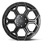 4PLAY 4PS26 20x9 6x135 + 6x139.7 18et Gloss Black Brushed with Tinted Clear Wheel