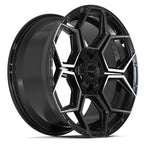 4PLAY 4PS26 20x9 6x135 + 6x139.7 18et Gloss Black Brushed with Tinted Clear Wheel