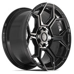 4PLAY 4PS26 20x9 6x135 + 6x139.7 -6et Gloss Black Brushed with Tinted Clear Wheel